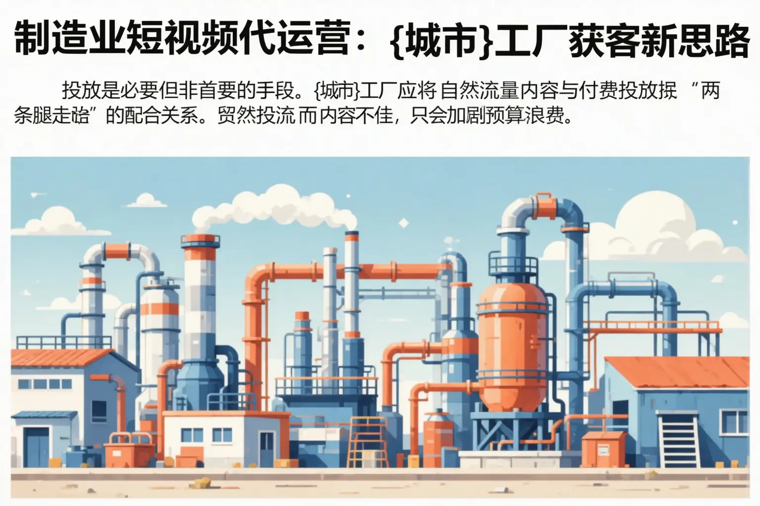 制造业短视频代运营:城关工厂获客新思路